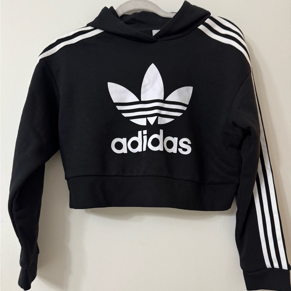 Adidas Crop Black Hoodie